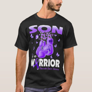 Son Of A Warrior Pancreatic Cancer Awareness Boxin T-Shirt