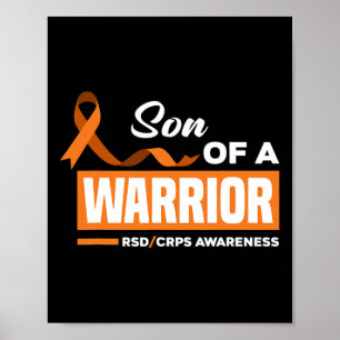 Son Of A Warrior Rsd Crps Awareness Poster