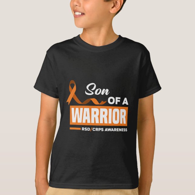 Son Of A Warrior Rsd Crps Awareness  T-Shirt (Front)