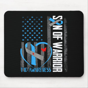 Son Of A Warrior Type One Diabetes T1d Awareness Mouse Pad