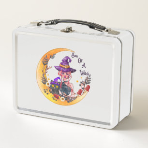 Son of a Witch – Crescent Moon Design Metal Lunch Box