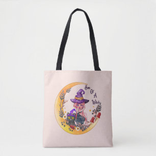Son of a Witch – Crescent Moon Design Tote Bag