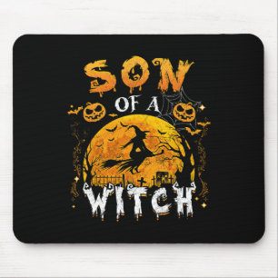 Son Of A Witch Funny Family Matching Halloween Pum Mouse Pad