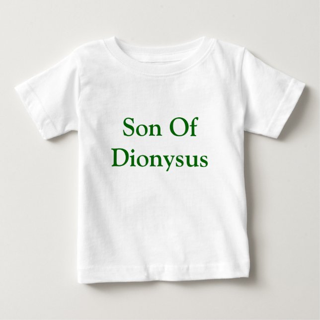 Son of Dionysus baby shirt (Front)