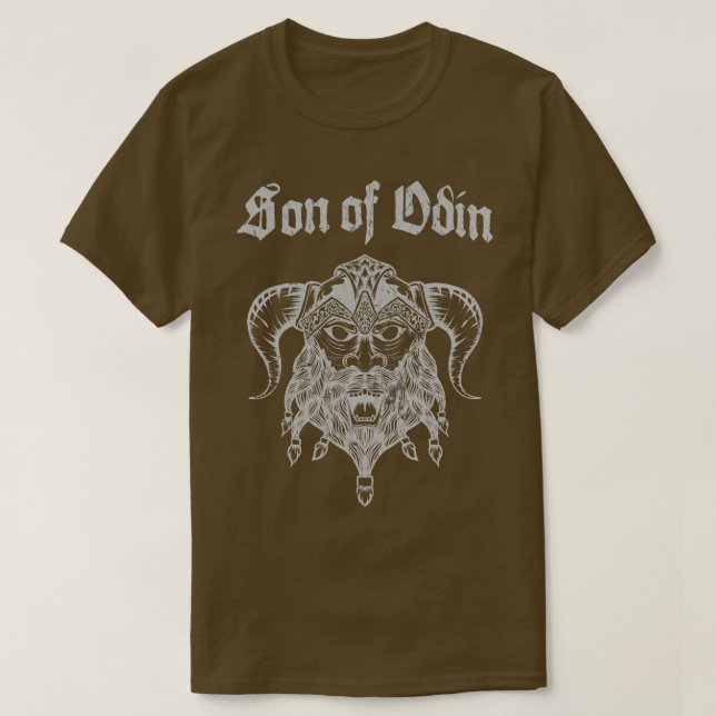 Son Of Odin Viking Warrior Nordmann Bart T-Shirt (Design Front)