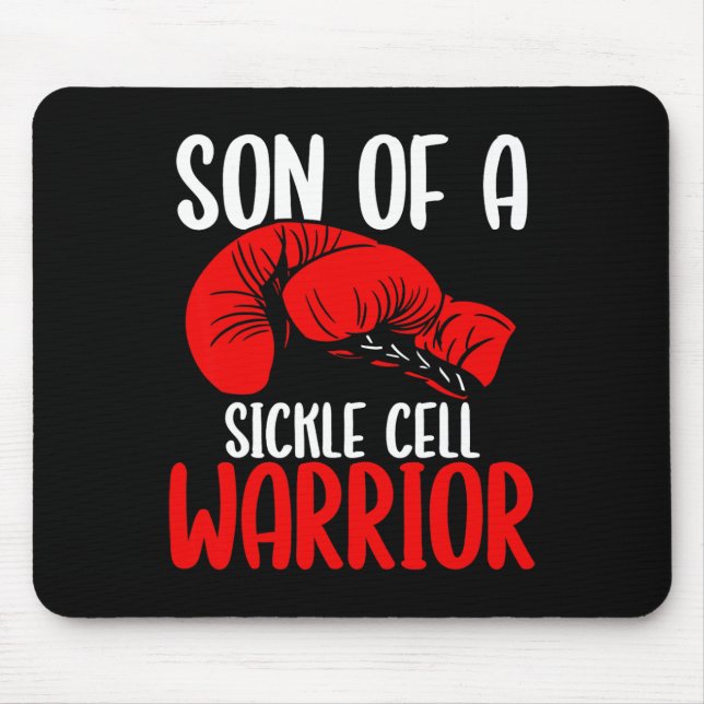 Son Of Sickle Cell Warrior Awareness Movement Ribb Mouse Pad (Front)