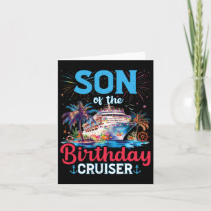 Son Of The Birthday Cruiser Funny Cruise Birthday  Card