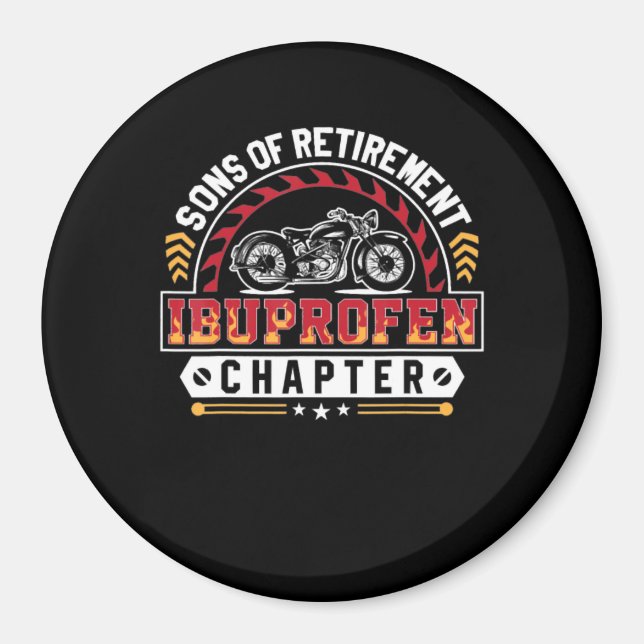 Son Or Arthritis Old Riders Funny Art Gift Magnet (Front)