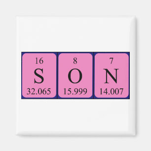 Son periodic table name magnet