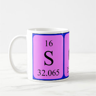Son periodic table name mug