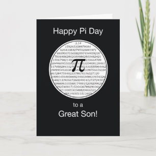 Son Pi Day Circle Card