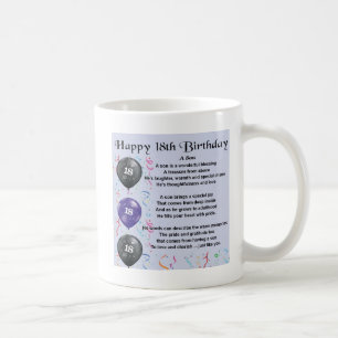 Son Poem 18th Birthday Design Coffee Mug