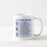 Son Poem  - 40th Birthday Design Coffee Mug<br><div class="desc">A great gift for a son on his 40th birthday</div>