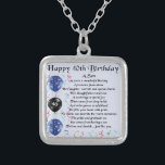 Son Poem  - 40th Birthday Design Silver Plated Necklace<br><div class="desc">A great gift for a son on his 40th birthday</div>