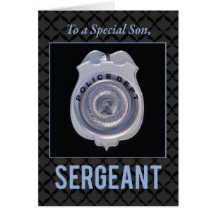 Son, Promotion to Sergeant in Police Department