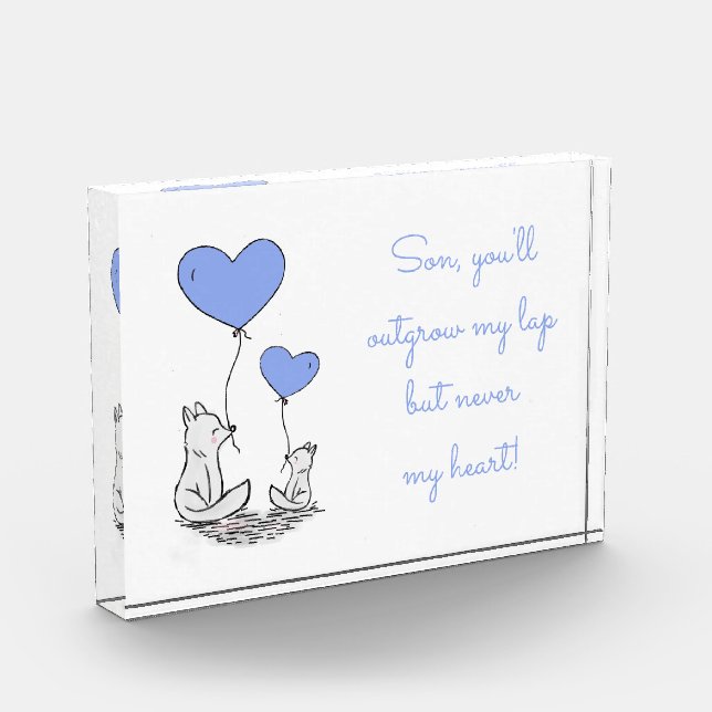 Son  Quote Photo Block (Left)