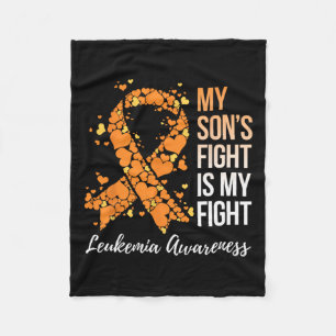 Son’s Fight Is My Fight Leukaemia Awareness Fleece Blanket