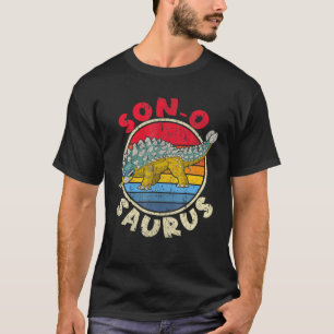 Son Saurus I Ankylosaurus Dinosaur I Family Matchi T-Shirt