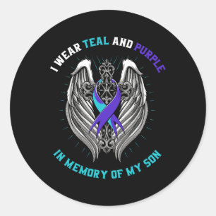 Son Suicide Awareness Shirt Graphic Prevention Ite Classic Round Sticker