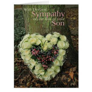 son  Sympathy card with Roses