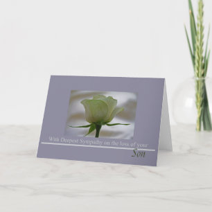 son  Sympathy card with Roses