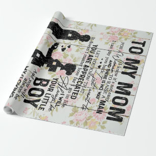 Son To Mum Gift For Mum   Family Decoration Wrapping Paper