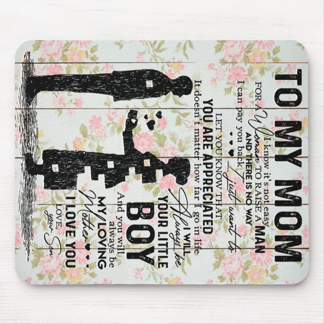 Son To Mum Gift For Mum, Mum Birthday Gift Idea Mouse Pad (Front)