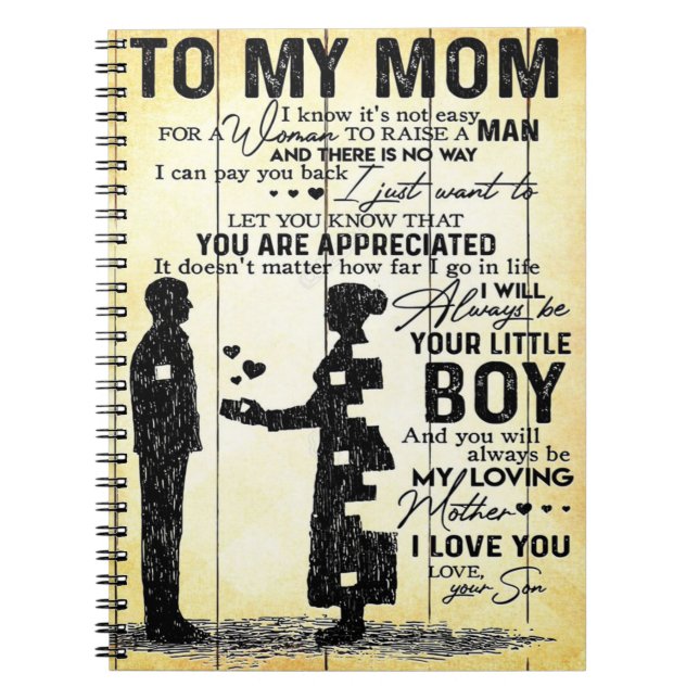 Son To Mum Gift | Special Gift For Family Notebook (Front)