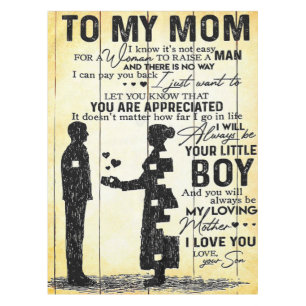 Son To Mum, Gift To My Mum, Mother's Day Gift Idea Tablecloth