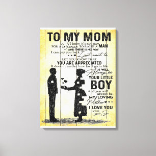 Son To My Mum Gift, Best Gift for Mum, Canvas Print