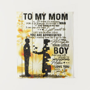 Son To My Mum Letter New Home Decor Gift Tapestry