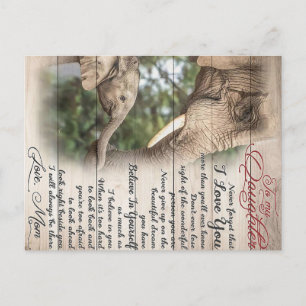 Son To My Mum Present Cute Gift for Family Postcard