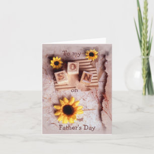 Son To my, on, Father's Day Card