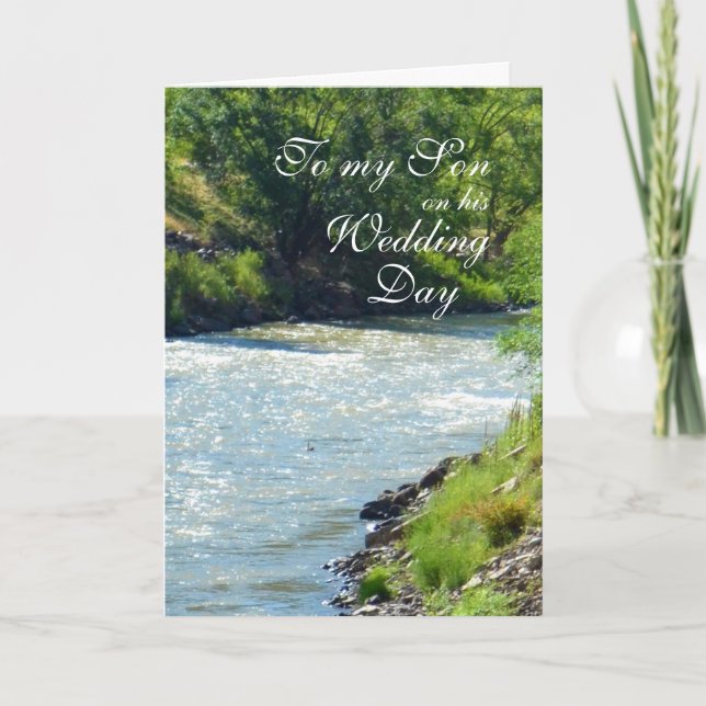 Son Wedding Day Country Stream Card (Front)