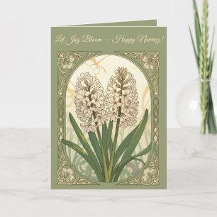 Sonbol Pair Nowruz Hyacinth Bloom Card
