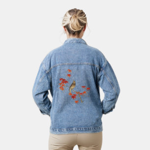 song bird denim jacket