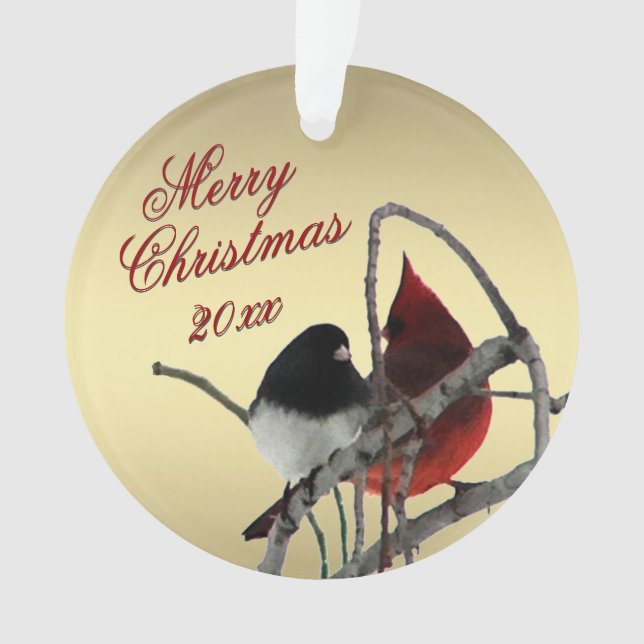 Song Birds Christmas Ornament (Front)