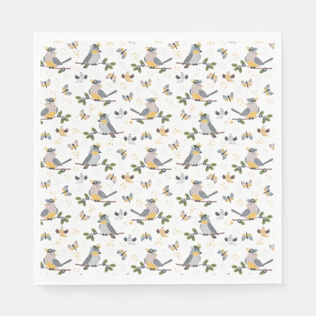 Song Birds Paper Napkin (Front)