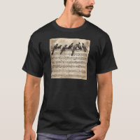 song birds sitting on a musical composition