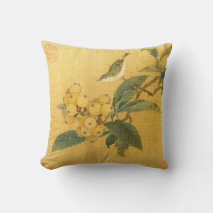 Song Dynasty Bird & Fruit  Cushion