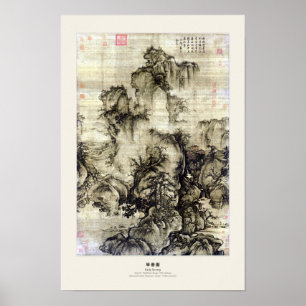 Song Dynasty Chinese Landscape Poster - Guo Xi