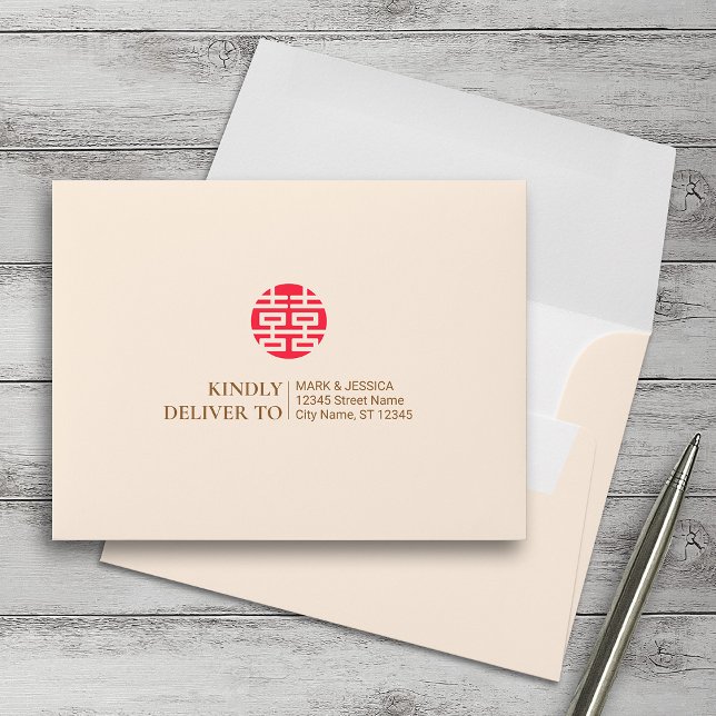 Song Hy Chinese/Vietnamese Wedding RSVP Envelopes (Creator Uploaded)
