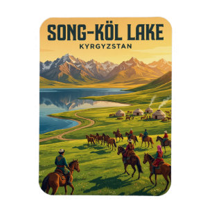 Song-Köl Lake Kyrgyzstan Magnet