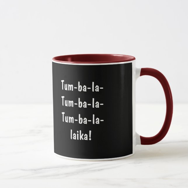 Song Notes Balalaika Coffee Mug (Right)