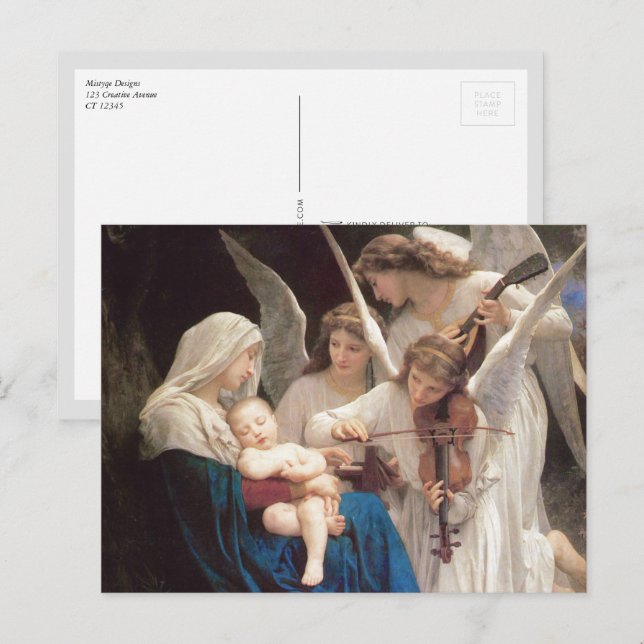 Song of Angels, William-Adolphe Bouguereau Postcard (Front/Back)