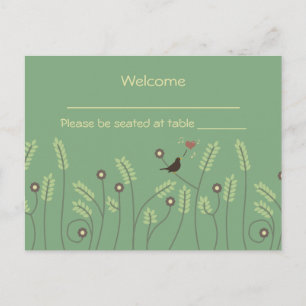 Song of Love, place card postcard