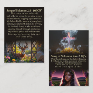 Song of Solomon 2:8-10 and 4:6-7 KJV Card Box