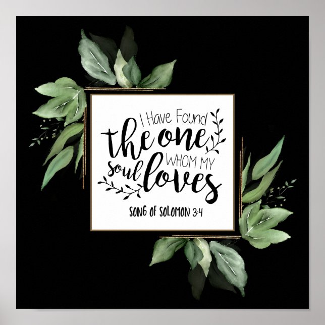Song of Solomon 3:4 I have found the One Wedding Poster (Front)