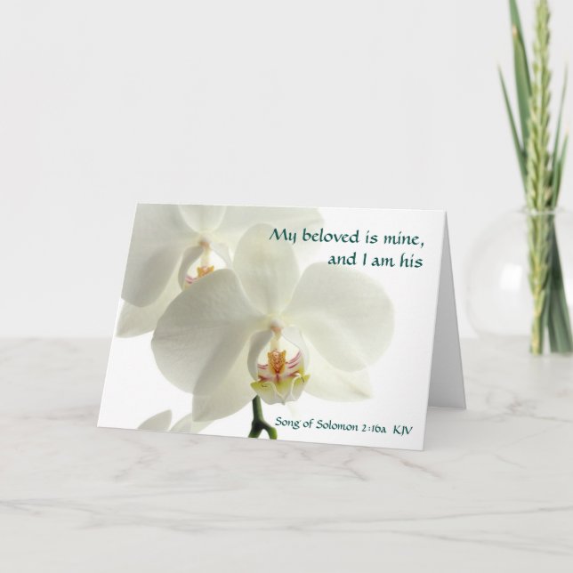 Song of Solomon Christian Wedding Anniversary Card (Front)