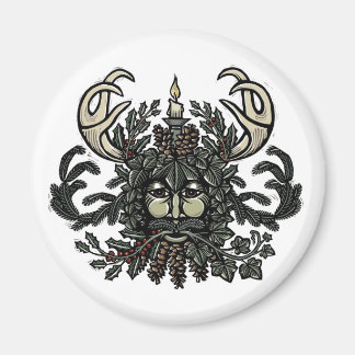 Song of Solstice Greenman Fridge Magnet